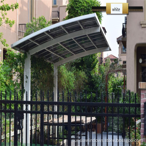 Aluminum Attached Wall Car Shed Cover